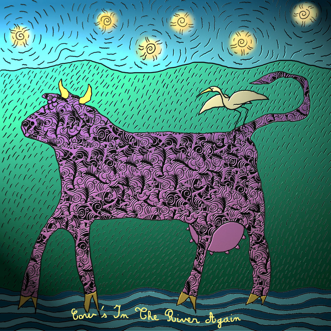 Cow's in The River Again